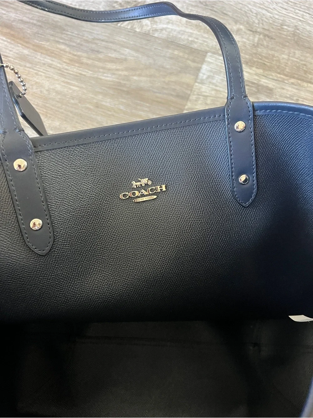 Coach Watermelon Reversible Black Tote
